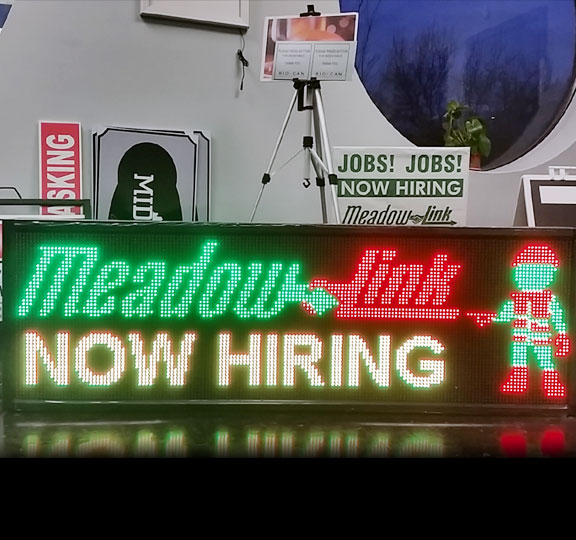 Three Color LED Sign